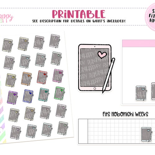 Printable Planner Stickers Tiny Script Stickers Fits Micro - Etsy
