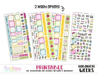 Hobonichi Weeks Weekly Kit, Kawaii Apples Weekly Kit, Hobonichi Weeks Stickers, Hobo Weeks, Hobonichi Stickers