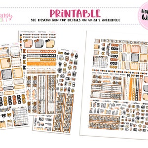Hobonichi Weeks Weekly Kit, Halloween Hobonichi Weeks Kit, Hobonichi Weeks Stickers, Hobo Weeks, Hobonichi Stickers