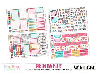 Printable Weekly Kit, Vertical Planner Weekly Kit, Fun Outdoors Weekly Kit, Printable Planner Stickers, Printable Stickers