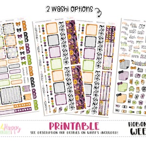 Hobonichi Weeks Weekly Kit, Halloween Cherries Weekly Kit, Hobonichi Weeks Stickers, Hobo Weeks, Hobonichi Stickers