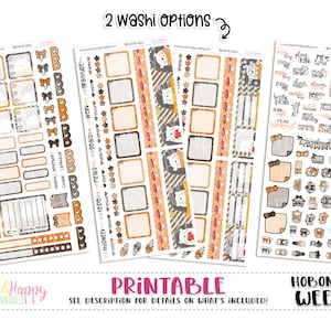 Hobonichi Weeks Weekly Kit, Fall Hedgies Weekly Kit, Hobonichi Weeks Stickers, Hobo Weeks, Hobonichi Stickers