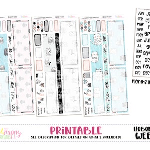 Hobonichi Weeks Mini Monthly Kits, Cat Lover, 3 Mini Monthly Kits, Hobonichi Weeks Stickers, Hobo Weeks, Hobonichi Stickers