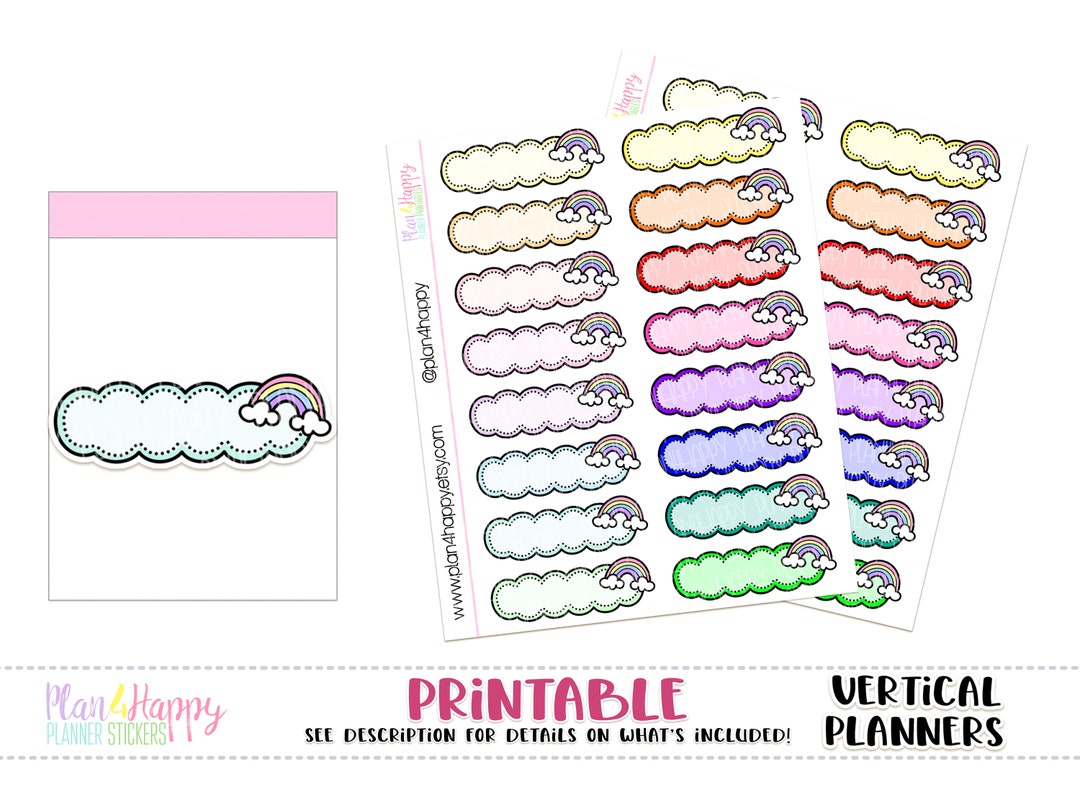 Rainbow Scallop Quarter Boxes, for Standard Vertical Planners ...