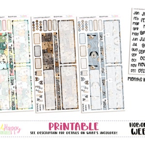 Hobonichi Weeks Mini Monthly Kits, All The Dogs, 3 Mini Monthly Kits, Hobonichi Weeks Stickers, Hobo Weeks, Hobonichi Stickers