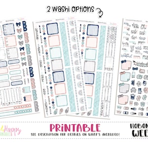 Hobonichi Weeks Weekly Kit, Pastel Rainbows Weekly Kit, Hobonichi Weeks Stickers, Hobo Weeks, Hobonichi Stickers