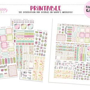 Hobonichi Weeks Weekly Kit, Cute Woodland Hobonichi Weeks Kit, Hobonichi Weeks Stickers, Hobo Weeks, Hobonichi Stickers