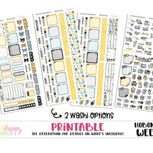 Hobonichi Weeks Weekly Kit, Sweet Bumblebees Weekly Kit, Hobonichi Weeks Stickers, Hobo Weeks, Hobonichi Stickers