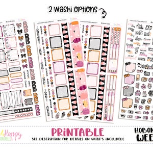 Hobonichi Weeks Weekly Kit, Cutest Halloween Weekly Kit, Hobonichi Weeks Stickers, Hobo Weeks, Hobonichi Stickers