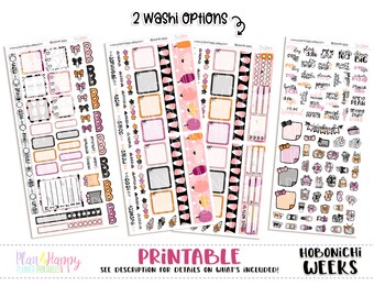 Hobonichi Weeks Weekly Kit, Cutest Halloween Weekly Kit, Hobonichi Weeks Stickers, Hobo Weeks, Hobonichi Stickers