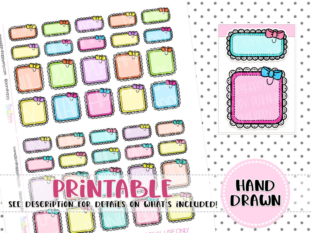 140 Cute Colourful Tiny Crosses/Functional/Practical Planner Stickers –  HappyCutieStudio