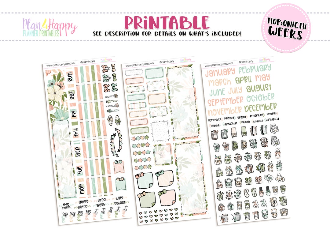 Hobonichi Weeks Monthly Kit, Secret Garden Hobonichi Weeks Monthly ...
