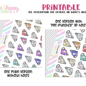 CPAP Machine, Printable Planner Stickers, Sheets Fit Micro Happy Notes ...
