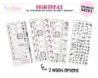 Hobonichi Weeks Weekly Kit, Pink Panda Weekly Kit, Hobonichi Weeks Stickers, Hobo Weeks, Hobonichi Stickers
