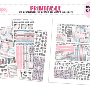 Hobonichi Weeks Weekly Kit, Pastel Winter Hobonichi Weeks Kit, Hobonichi Weeks Stickers, Hobo Weeks, Hobonichi Stickers