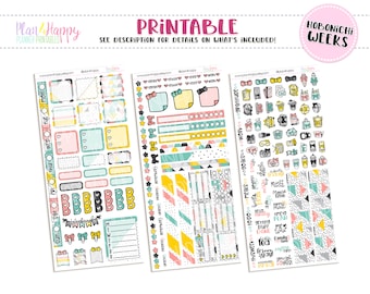 Hobonichi Weeks Weekly Kit, Scandi Hobonichi Weeks Kit, Hobonichi Weeks Stickers, Hobo Weeks, Hobonichi Stickers