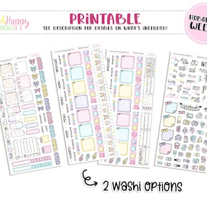Hobonichi Weeks Weekly Kit, Kawaii Tea Time Weekly Kit, Hobonichi Weeks Stickers, Hobo Weeks, Hobonichi Stickers