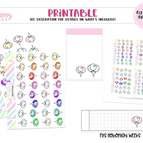 Printable Planner Stickers Tiny Script Stickers Fits Micro - Etsy