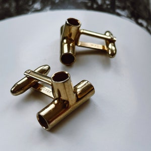 Vintage Industrial Style Cufflinks by Hickok U.S.A.
