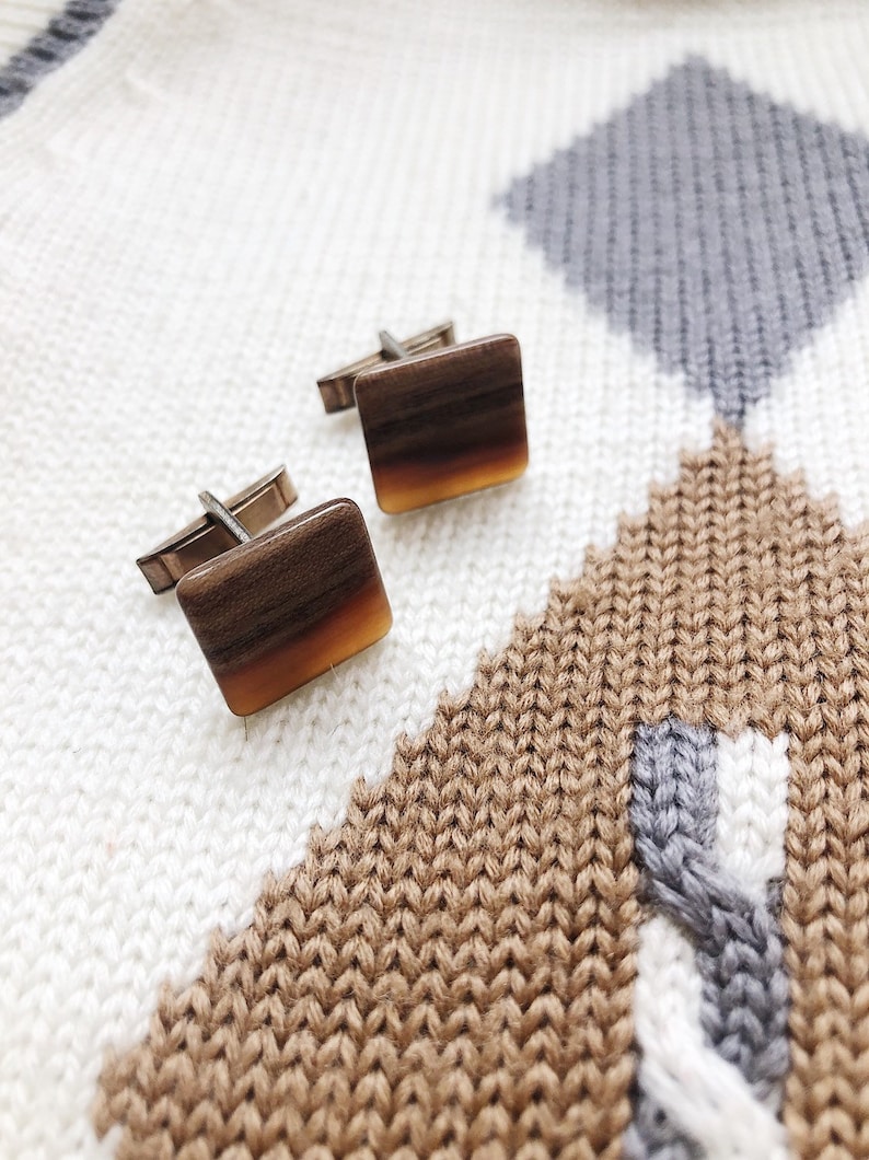 Natural Stone Vintage Cufflinks