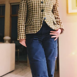 Vintage Women’s Tweed Style Blazer Jacket