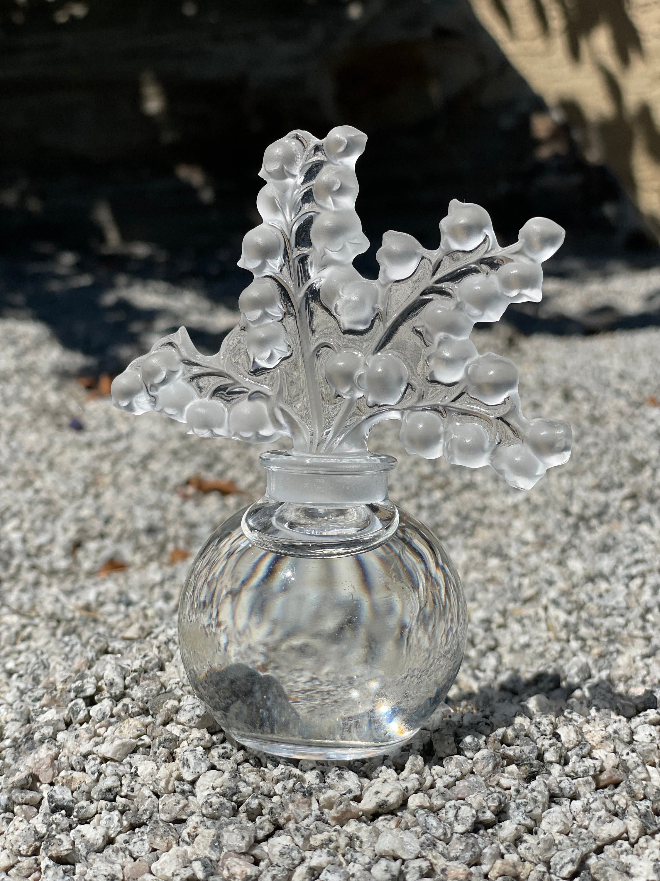 Lalique France Signed Vintage French Crystal Clairefontaine