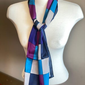 Vintage Silk Scarf by Designer Anne Klein