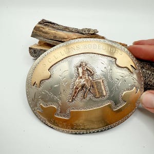Vintage Rodeo Trophy Belt Buckle