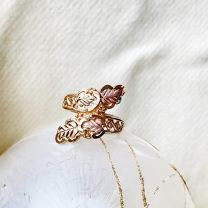 Vintage Blackhills Crossover Tri Gold 10k Ring Western