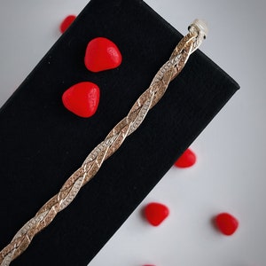 Vintage Silver Braided Bracelet