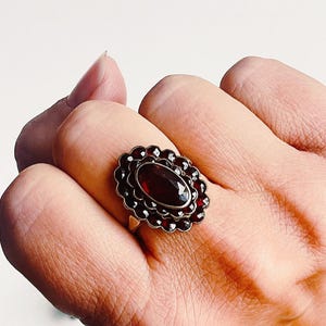 Antique Bohemian Garnet Ring