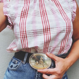 Vintage Western Trophy Belt Buckle