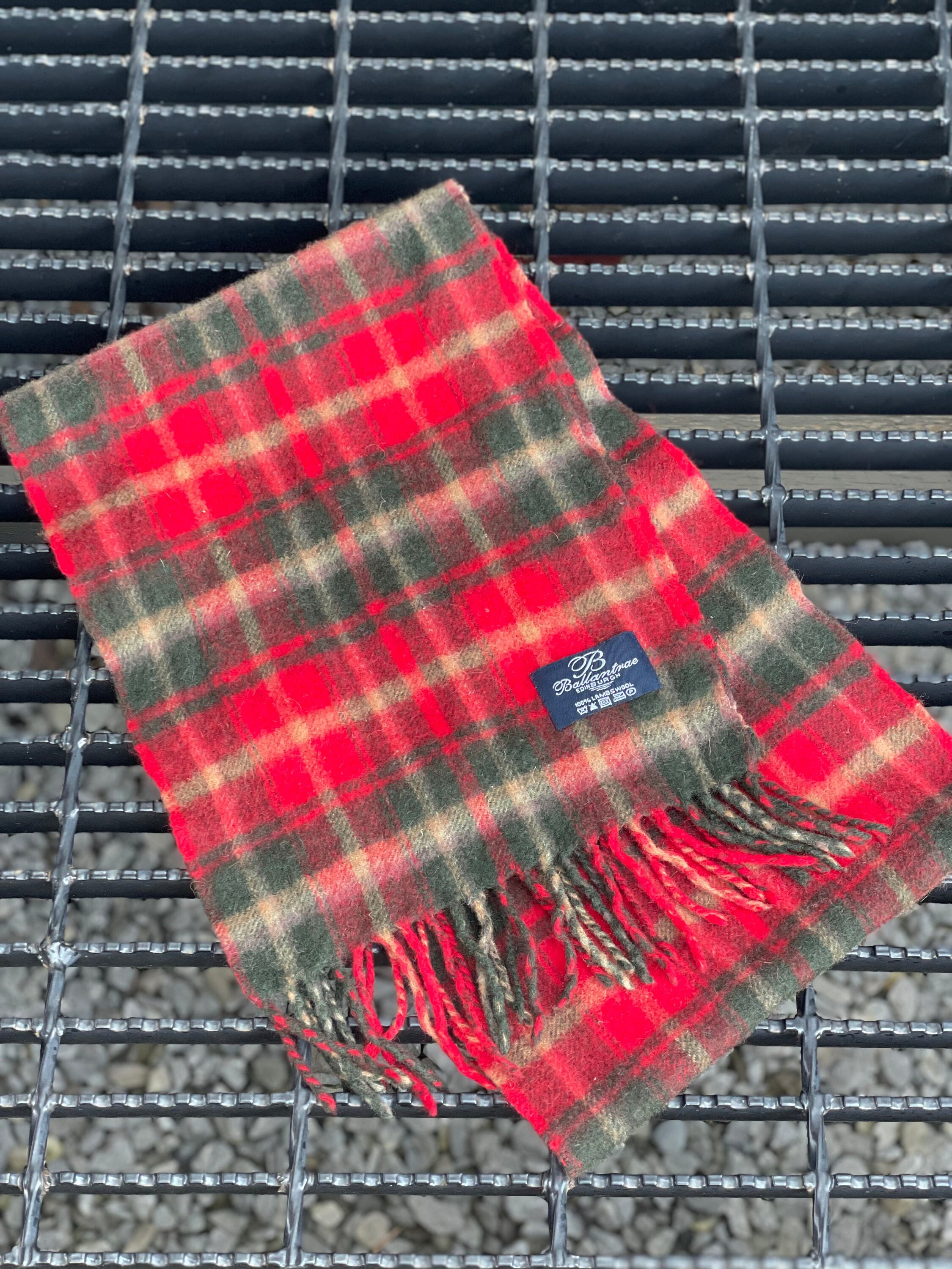 Vintage Winter Lambswool Scarf by Ballentrae of Edinburgh