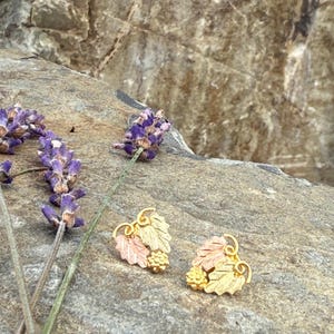 Vintage Black Hills Gold Earrings in 10k Gold