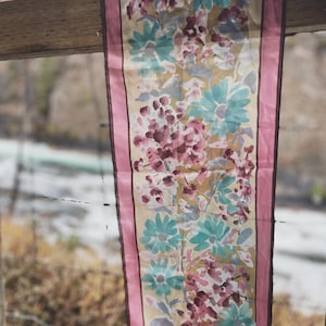Vera Neumann Silk Vintage Scarf Designer Floral Scarf