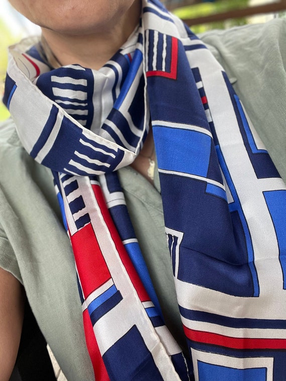 Vintage Jaleh and Joseph Long Silk Scarf - image 1