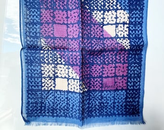 【よつぼし★様リクエスト】664 Vera Neumann プレート 3枚 Vintage Vera Silk Scarf / Red White Blue Geometric Print