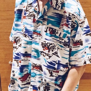 Vintage Short Sleeved Aloha Hawaiian Shirt