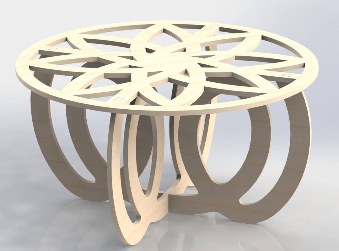 Center Table Design Vectors DXF Files CNC Router and Laser Cutting