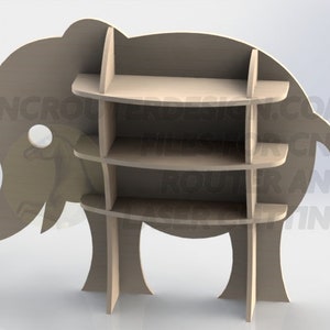 Elephant Rack Design File for CNC Router Cutting or Laser DXF Vectors ...