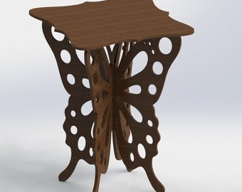 Vectors DXF Files Butterfly Table For CNC Router And Laser Aspire ArtCAM VCarve