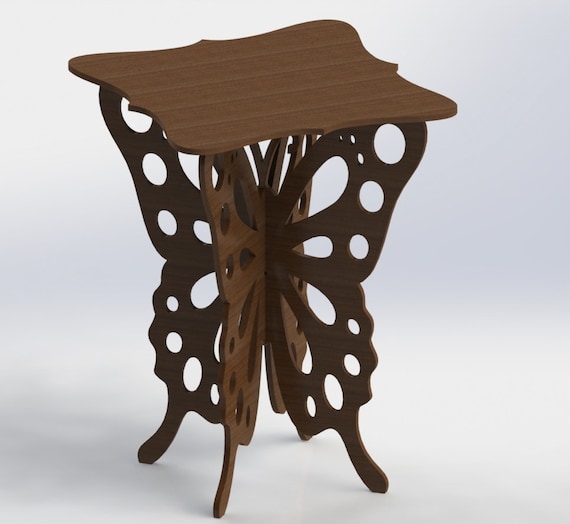 Vectors DXF Files Butterfly Table for CNC Router and Laser Aspire