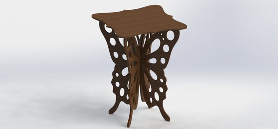 Vectors DXF Files Butterfly Table for CNC Router and Laser Aspire