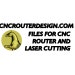 CNC Router Design Files for CNC Router and Laser Cutting