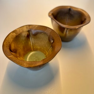 Ceramic Ramen Bowls with metallic glaze (Set of 2)[B]