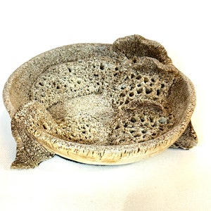 Coral inspired Jewelry Catcher carved from Porcelain.