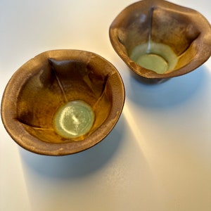 Ceramic Ramen Bowls with metallic glaze (Set of 2)[A]
