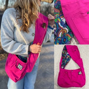 Bullshitz Bagz 2.0: Hot Pink with Technicolor Paisleys