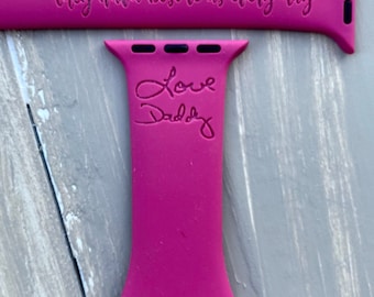 Custom/Personalized Handwriting/Design Engraved Apple Watch Bands