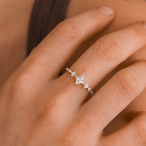 Ava Dainty Ring Sterling Silver Rings for Women Rose Gold Filled